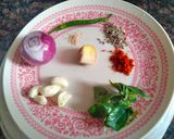 A picture of step 2 of Sagpaita- Bathua saag with chilka urad dal.