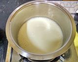 A picture of step 2 of Eggless Caramel Custard.