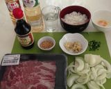 รูปขั้นตอนการทำที่ 1 ของ Gyudon ข้าวหน้าเนื้อ