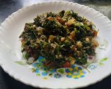 A picture of step 5 of Shepu(dill) green leafy vegetables sabji by.