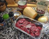 Foto del paso 1 de la receta Carne estofada con calabaza