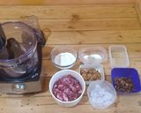Foto langkah ke 1 dari resep Baso Daging Sapi kenyal tanpa pengenyal dan tanpa MSG.
