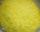 A picture of step 2 of Turmeric rice.