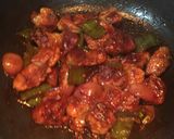 A picture of step 9 of Chilli Chicken (dry).