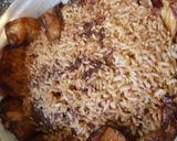 A picture of step 3 of Eggplant Maqluba.
