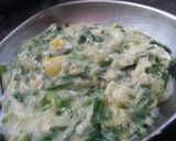 A picture of step 4 of Creamed spinach corn.