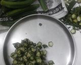 A picture of step 1 of Coconut Free Lady Finger Curry.
