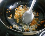 A picture of step 2 of Vegetable fried rice.
