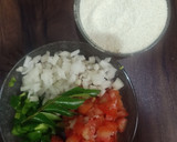 A picture of step 1 of Rava upma.