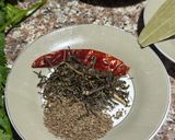 A picture of step 2 of Kwati (Nepalese Traditional Newari style mixed sprouted legumes soup).