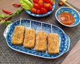 Hình bước làm 5 của món Đậu hủ tẩm mè chiên xù - Canh rong biển hạt sen
