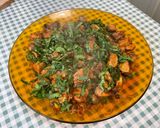 Une image de l'étape 24 de Poulet caramélisé au gingembre, champignons et carottes.
