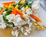 চাইনিস ভেজ সিজলার (chinese veg sizzler recipe in Bengali) রেসিপি ধাপ - 7 ছবি