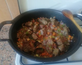 Foto del paso 7 de la receta: Tacos de ternera en salsa al Martini con okras