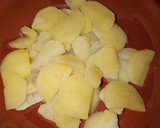 Foto del paso 1 de la receta: Patatas hervidas a la carbonara