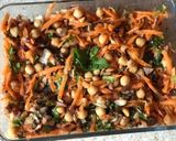 A picture of step 2 of Moroccan salad.