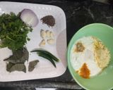 A picture of step 1 of Takachi Kadhi bhaji bhat.... Maharashtrian special.