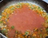A picture of step 10 of Red sauce vegetables Italian pasta.