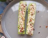 A picture of step 3 of Protein Rich Brown Top Millet Cucumber Boats.