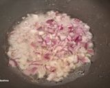 A picture of step 1 of Matar masala dry.