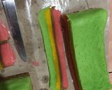 Foto langkah ke 5 dari resep Resep Bolu gulung mini rainbow.