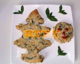 Hình bước làm 6 của món Bánh Tôm - Khoai tây (chủ đề Noël)