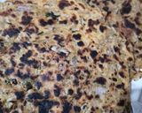 A picture of step 4 of Sindhi koki.