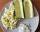 Foto del paso 1 de la receta: Calabacín relleno de pescado