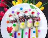 A picture of step 4 of Banana Split Pops.