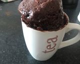 A picture of step 8 of 2 minutes chocolate cake.