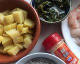 Foto del paso 1 de la receta Garbanzos del cocido con gambas