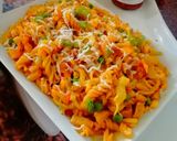 गार्लिक चीज़ पास्ता(garlic cheese pasta recipe in hindi) रेसिपी चरण 4 फोटो