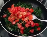 Une image de l'étape 3 de Omelette aux épinards.