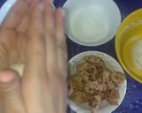 A picture of step 3 of Chicken dough balls.