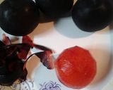 A picture of step 6 of Peppery chicken with a plum glaze.