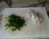 Foto del paso 1 de la receta: Fideos con crema de jamón y verdeo