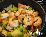 西芹炒蝦球的食譜步驟3照片