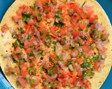 A picture of step 5 of Masala papad.
