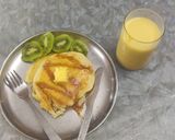 A picture of step 6 of Eggless pancakes.
