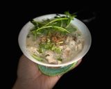 Hình bước làm 4 của món Cháo cá lóc mix đậu lăng xanh đỏ 😅