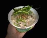 Hình bước làm 4 của món Cháo cá lóc mix đậu lăng xanh đỏ 😅