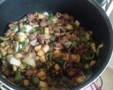 A picture of step 12 of Beef Fajitas with Potatoes 😘😘.