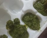 A picture of step 3 of Green chutney how to save in freezer to save your time..