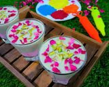 A picture of step 8 of Thandai Rose lassi.