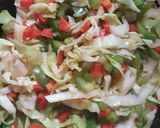A picture of step 1 of Chinese Fried rice 😍.