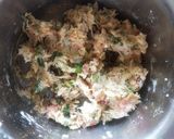 A picture of step 2 of Aloo Chilla 😋.