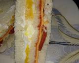 Sandwich of pepperoni and egg recipe step 2 photo