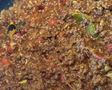 A picture of step 4 of South African Curry mince.