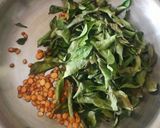 A picture of step 1 of Curry Leaves Rice.
