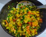 Spring onion potato stir-fry recipe step 3 photo